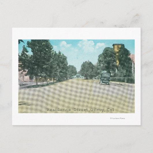 レジデンスストリートギルロイ,カリフォルニア州 ポストカード (正面)