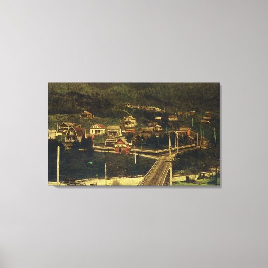 レジデンスディストリクトの一部の南ビュー キャンバスプリント (正面)