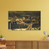 レジデンスディストリクトの一部の南ビュー キャンバスプリント (インサイチュ (リビング))