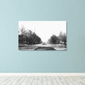 レジデンス通りシーン キャンバスプリント (インサイチュ (ウッドフロア))