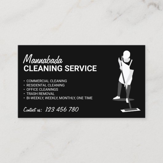 レジデンタルクリーニングヤニターハウスキーパー 名刺 (正面)