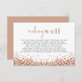 レジナバラ金ゴールドグラムシークインウィングウェルカード 招待状 (正面/裏面)