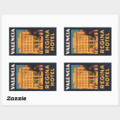 レジナホテルバレンシア長方形ステッカー 長方形シール (シート)