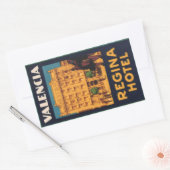 レジナホテルバレンシア長方形ステッカー 長方形シール (封筒)