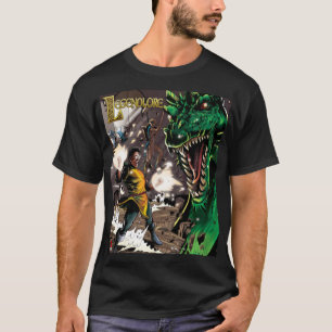 レジャンドロアクラシックブラックデザインTシャツ Tシャツ
