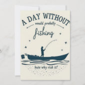 レジャーに夢中：あなたの魚釣りの情熱を受け入れる！ 招待状 (正面)