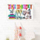 レジャーのレディースハッピーリタイアバナー 横断幕 (インサイチュ)