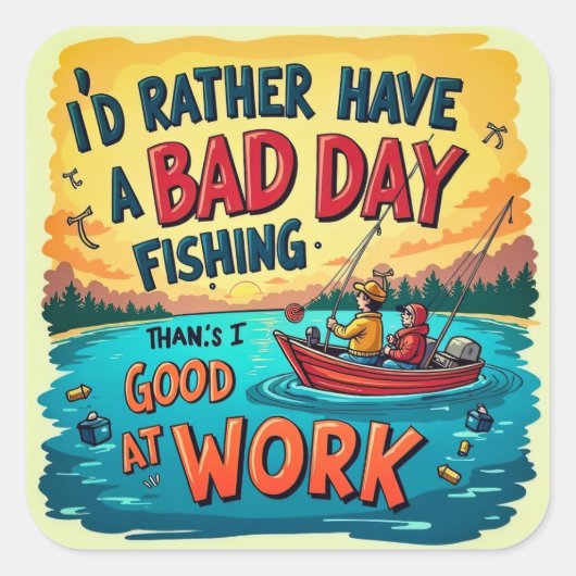 レジャーの選択：魚釣りオーバー作業 スクエアシール (正面)