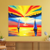 レジャーセーリング キャンバスプリント (インサイチュ (リビング))