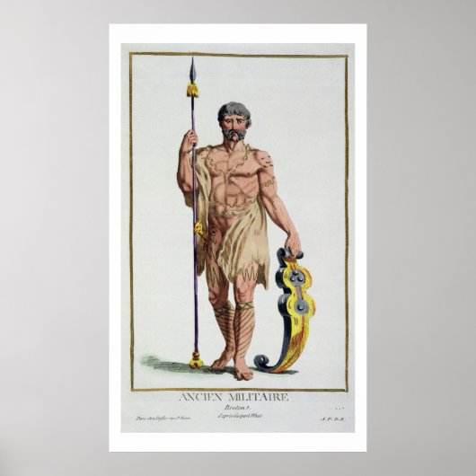 レジュイル・デ・エスタンプブレトン戦士のドレス ポスター (正面)