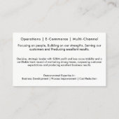 レジュメネットワーキングカー赤と白ド 名刺 (裏面)