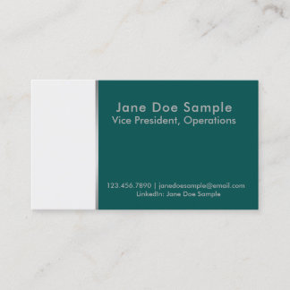 レジュメネットワークカード緑と白 名刺