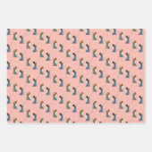 レジョイシング図解入りの、写真付きのエンジェルズホリデークリスマス ラッピングペーパーシート (正面2)