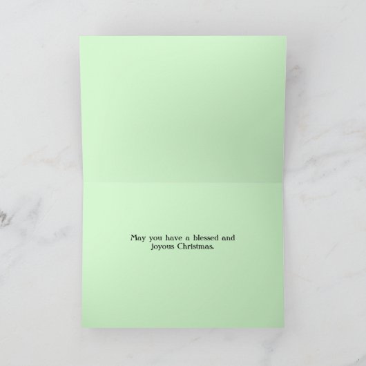 レジョイスかわいらしオーナメントインスピレーションクリスマス カード (内部)