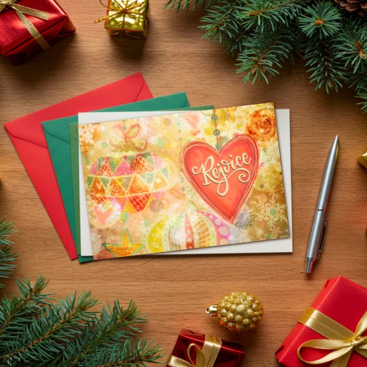レジョイスかわいらしオーナメントインスピレーションクリスマス カード