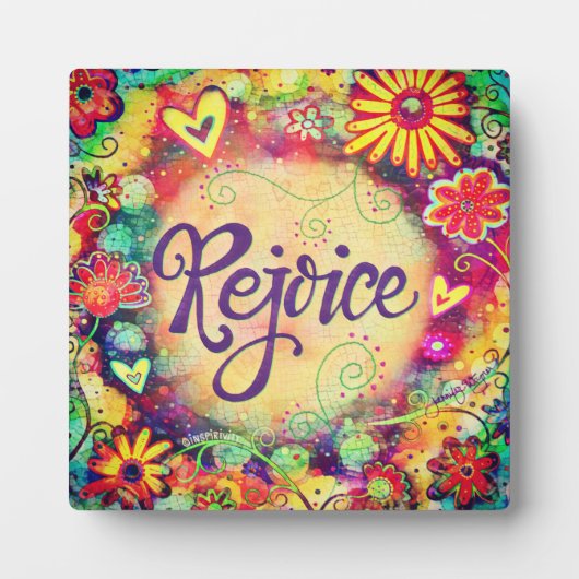 レジョイスかわいらし感動的フローラ刺激 フォトプラーク (正面)