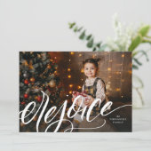 レジョイスエレガントは聖降誕祭を手彫りにした シーズンカード (スタンド正面)