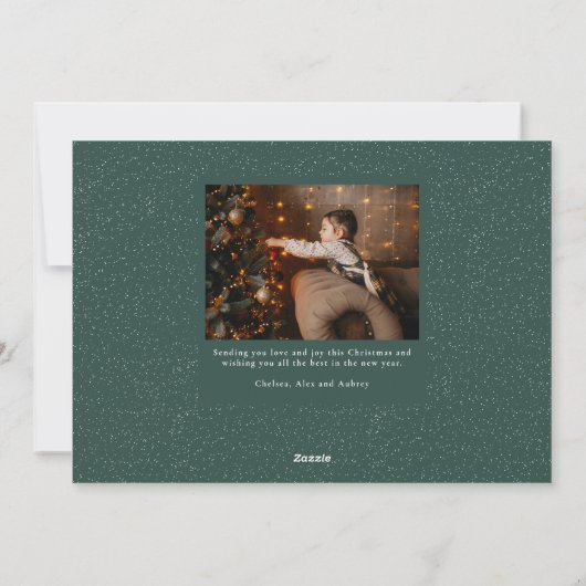 レジョイスエレガントは聖降誕祭を手彫りにした シーズンカード (裏面)