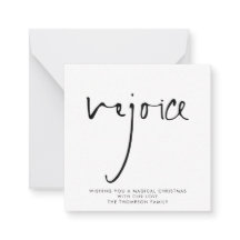 レジョイスエレガントスクリプト白黒クリスマス