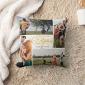 レジョイスエレガント金ゴールドクリスマスフォーフォトコラージュ クッション (ブランケット)