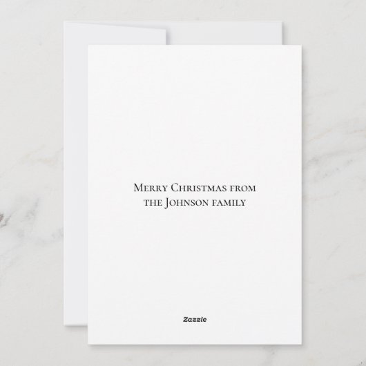 レジョイスエンジェルエレガント金ゴールド宗教的なクリスマス シーズンカード (裏面)