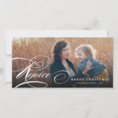 レジョイスクラシックスクリプト宗教的なクリスマスフォト シーズンカード (正面)