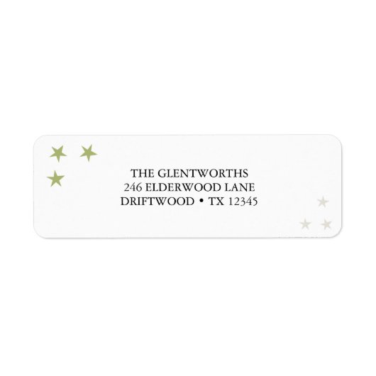 レジョイスクリスマス差出人住所ラベル ラベル (正面)