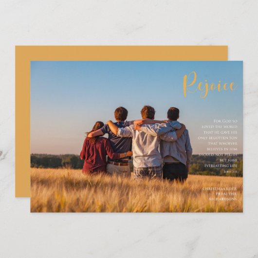 レジョイスホリデー宗教的フォトカード (正面/裏面)