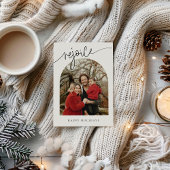 レジョイスミニマリストファミリークリスマスホリデーカード シーズンカード