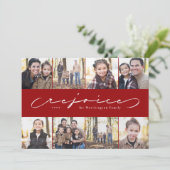 レジョイス写真コラージュ宗教的クリスマスカード シーズンカード (スタンド正面)