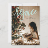 レジョイス宗教的な休日のホリデーフォトカード シーズンカード (正面)