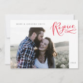 レジョイス宗教的クリスマスフラットホリデーカード シーズンカード (正面)