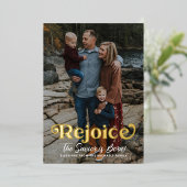 レジョイス宗教的クリスマスホリデーフォイルカード 箔シーズンカード (立ち正面)