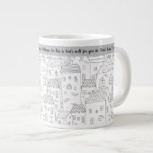 レジョイス常時白黒ヴィレッジ20オズマグ ジャンボコーヒーマグカップ (正面右)