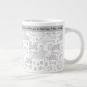 レジョイス常時白黒ヴィレッジ20オズマグ ジャンボコーヒーマグカップ (右)