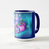 レジョイス&感謝の毎日のマグカップ マグカップ (正面右)