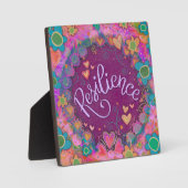 レジリエンスかわいらしフローラお洒落インスピレーション フォトプラーク (正面)