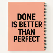 レジリエンスと開花-やる気を起こさせるタイポグラフィデ ノートブック (裏面)