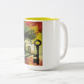 レジリエンスのルーツ:古代パレスチナのオリーブの木 ツートーンマグカップ (正面右)