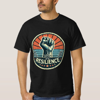レジリエンスの拳：ヴィンテージ力 Tシャツ