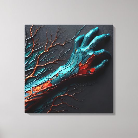 レジリエンスの静脈 – AI Out Of Bounds キャンバスプリント (正面)