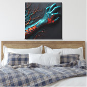 レジリエンスの静脈 – AI Out Of Bounds キャンバスプリント (インサイチュ (寝室))