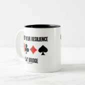 レジリエンス遊ブリッジカードのスーツを開発 ツートーンマグカップ (正面左)