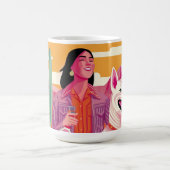 レジリエンス、パワー、仲間：ポートレート コーヒーマグカップ (中央)