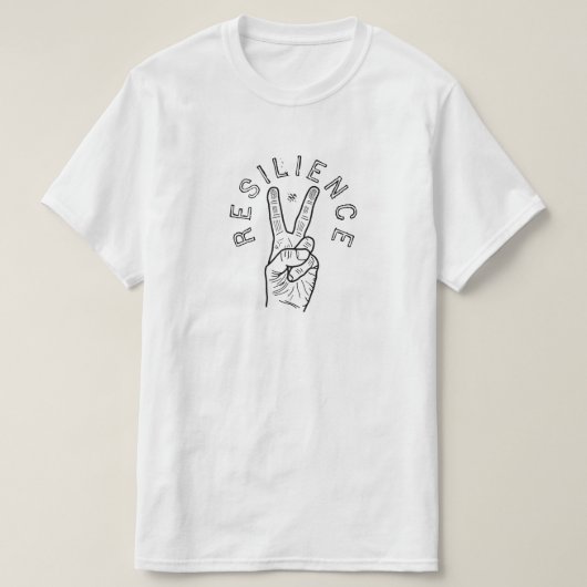 レジリエンス - モチベーションシンボル Tシャツ (デザイン正面)