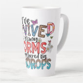 レジリ感動的エンスへのギフト カフェラテマグ (右アングル)