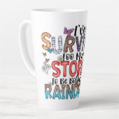 レジリ感動的エンスへのギフト カフェラテマグ (左アングル)