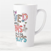 レジリ感動的エンスへのギフト カフェラテマグ (右)