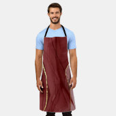 レジンアート、濃い赤のマーサラ抽象芸術背景。E エプロン (着用した状態)