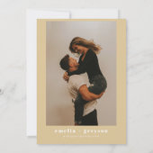 レジーナグラムイエロー金ゴールドシークインディスコ結婚ズ 招待状 (裏面)